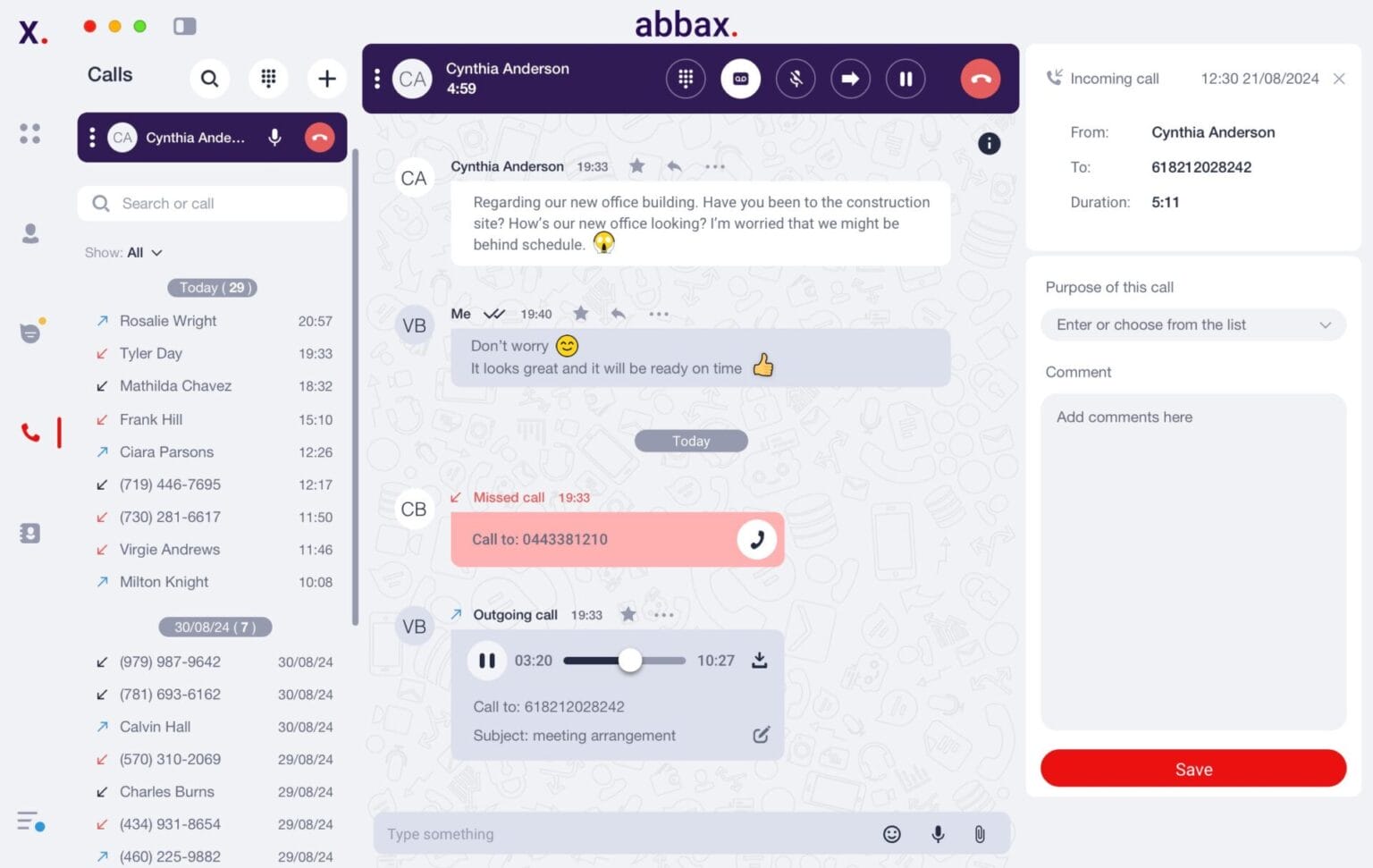Abbax workspace interface preview